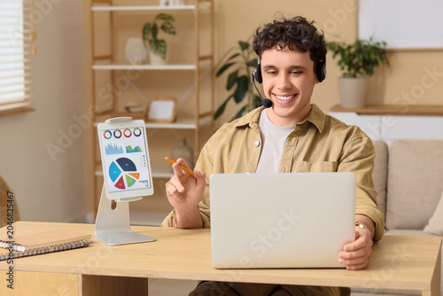 Young male online business ...