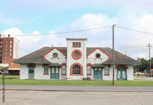 Tableau sur toile Abandoned Train Station Crowley Louisiana