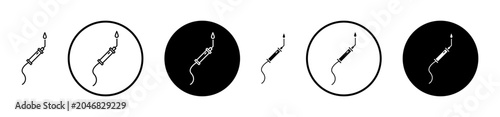 Konstfotografi Welding icon filled flat and line versions