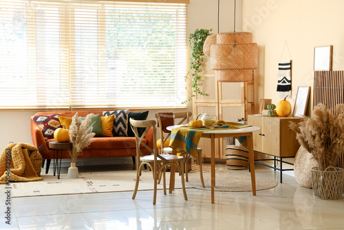 Interior of living room wit...