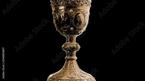 Holy Grail, ornate golden cup,