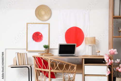 Interior of modern workspac...