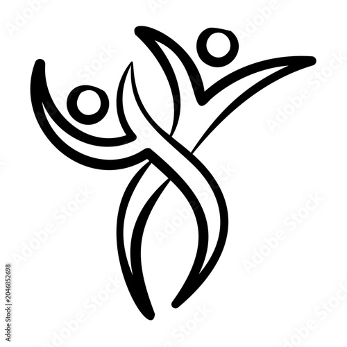 Quadro su tela Harmony Icon - Handdrawn