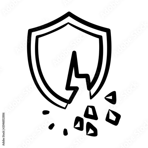 Slika na platnu Trust Fall Icon - Handdrawn