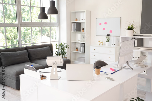Interior of modern office w...