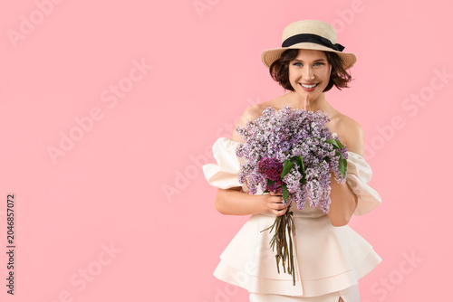 Beautiful young woman with ...