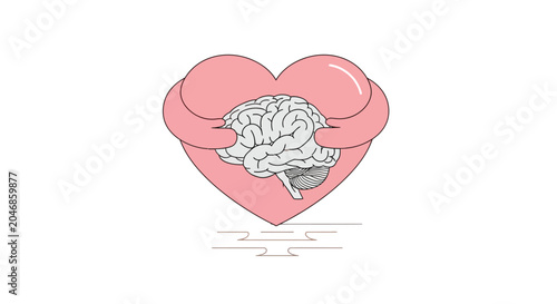 Pink cartoon hand holding white cloud shapes on transparent background
