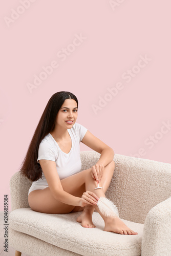 Beautiful young happy woman...
