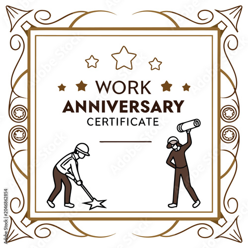 work-anniversary-certificate-isolated-on-pure-whit.eps