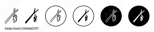 Konstfotografi Cocoon icon. Editable stroke and filled. Pixel perfect