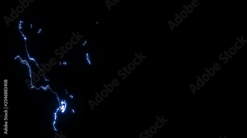 Thunder and lightning animation with hand drawn electric sparks, glowing shockwaves, and comic action bursts 4K video resolution on alpha channel background.
