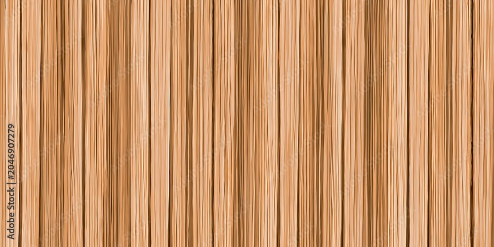 Naklejka premium Textured Background Uniformly Aligned Vertical Wooden Planks Warm Light Brown Hue Natural Grain Slight Grooved Effect