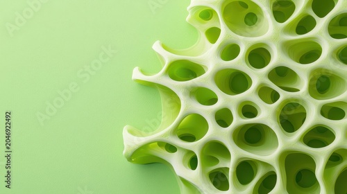 Ecofriendly 3D printed parts made from algae and bioresin, futuristic sourcing