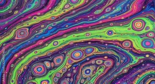 Modern Fluid acrylic pour art swirls Design Concept with Clean Minimalist Aesthetic