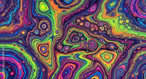 Innovative Fluid acrylic pour art swirls Technology Concept for Digital Innovation