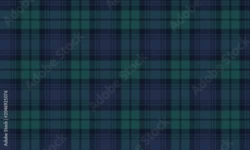 Seamless plaid fabric in blue, green, and navy blue offers a fresh and unique feel, ideal for fashion design, shirts, skirts, trousers, and dresses, creating a distinctive and modern look.