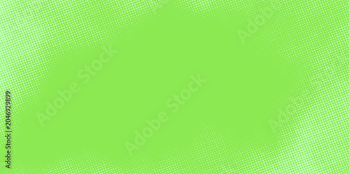 Fotografie Bright green vector background with retro comic-inspired halftone patterns, ideal for flyers, brochures, packaging, and digital media design