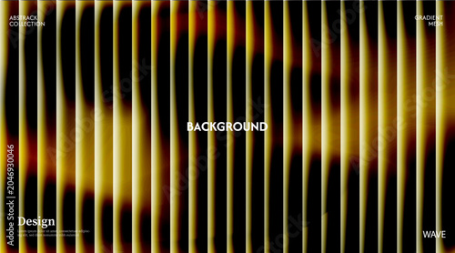 Foto Abstract golden yellow background in the dark glowing with striped effect
