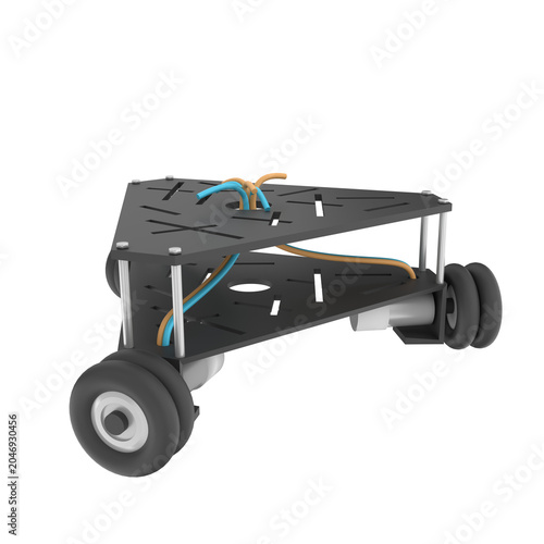 Tableau sur toile Omni wheel Platform 3D Illustrations