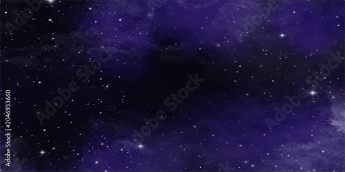 Canvastavla A captivating expanse of the night sky, filled with twinkling stars and nebulae, evokes a sense of wonder and the vastness of the universe
