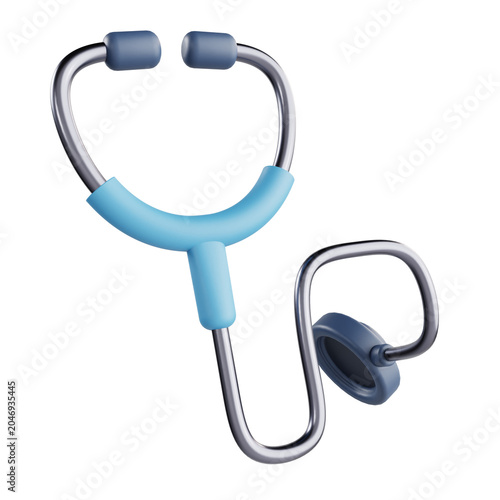 stethoscope 3d icon illustration object