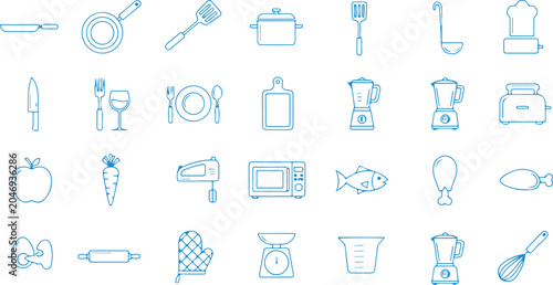 Quadro su tela Collection of sports ball icons including basketball soccer tennis and football