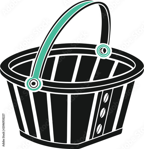 vector illustration of a basket