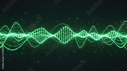 Exploring the intricate digital code of life through vibrant genetic visualization.