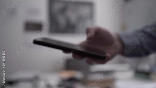 Close-Up of Hands Typing on Smartphone Screen
