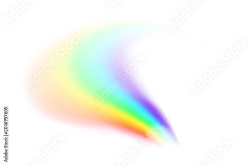 Фотография Soft abstract rainbow spectrum color gradient isolated on white background with