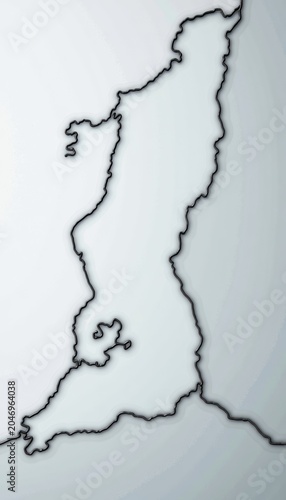 Outline map of Wales with detailed borders.