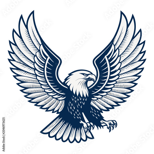 Принти на полотні Beautiful Bold Stroke Eagle Wings Clea Creative Visual