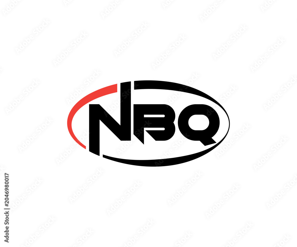 Obraz premium NBP Abstract Modern Lettermark Logo Design. Calligraphy professional initials vector logo Design.