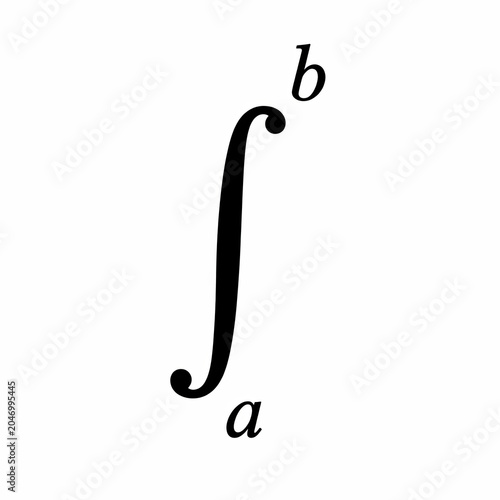 Definite Integral Symbol | Mathematics Education Illustration