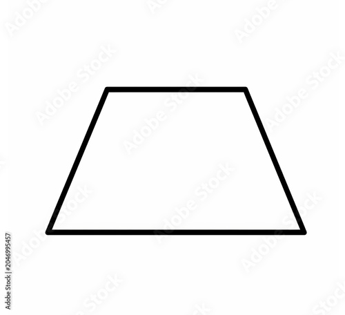 Trapezoid Shape | Geometry Education Illustration