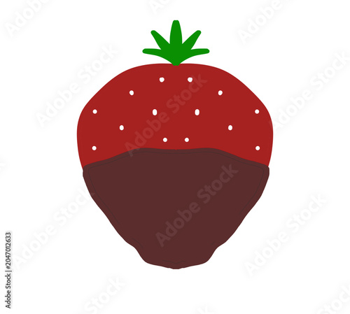 strawberry with chocolate