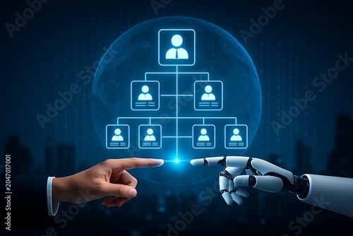 Corporate Team Structure and Artificial Intelligence Assisted Leadership Network System