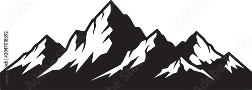 Silhouette Berge