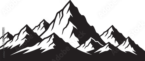 Silhouette Berge