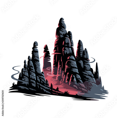Spain Torcal de Antequera Vintage Mountain Nature Travel T-Shirt Design