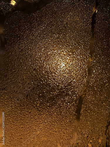 water drops on glass