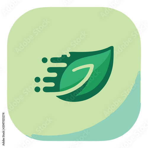 vector illustration of a green apple