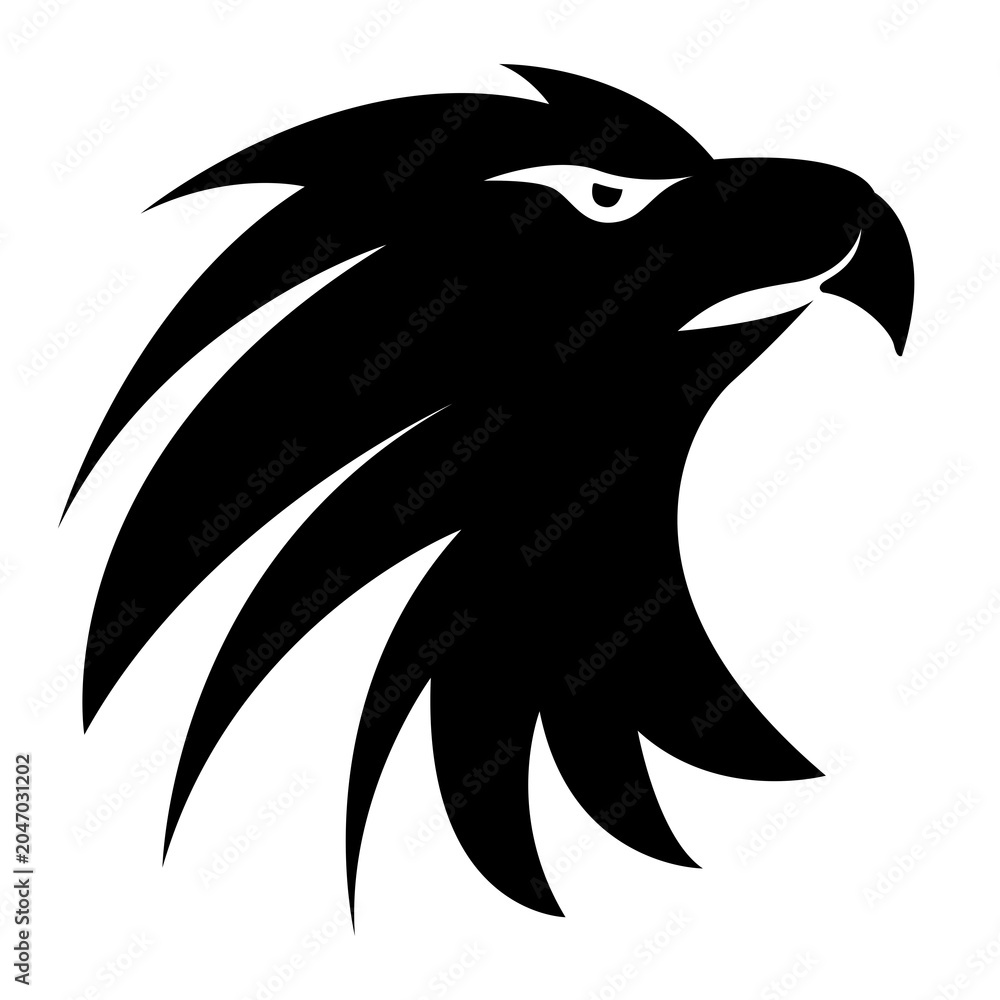 Obraz premium Fierce bird head logo