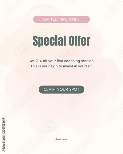 Special Offer Promotion Social Media Template