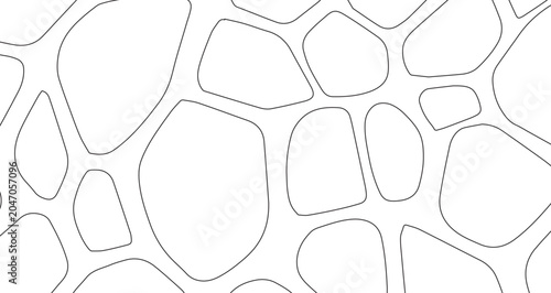 Konstfotografi Abstract Geometric Pattern with Organic Shapes for Artistic Design
