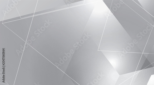 Konstfotografi Abstract Silver Geometric Pattern with Light Reflection.