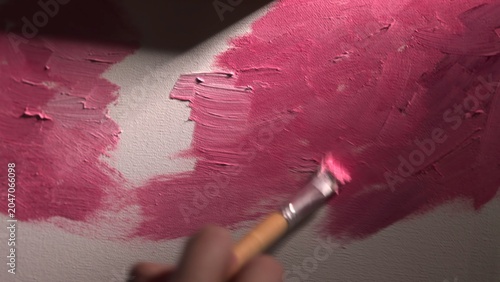 Canvas Print Deliberate Brushstrokes And Layered Textures Generate Vivid Portrayal Of Expressive Relief