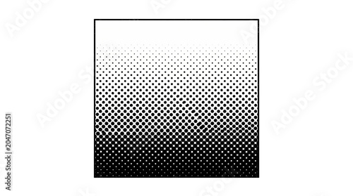 Abstract black and white halftone gradient background design