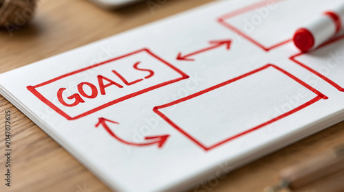 Goal Setting Diagram: A han...