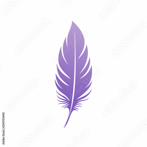 Purple Feather Illustration
